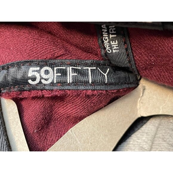 Arizona State Sun Devils New Era 59Fifty hat cap 7 5/8" wool red - Picture 6 of 9